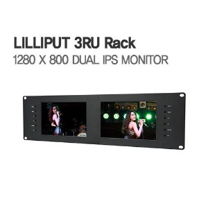 릴리풋 3RU Dual SDI &amp; HDMI 모니터 RM-7028S