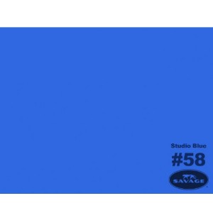 사베지 #58 Studio Blue 롤 배경지 (크로마키블루)