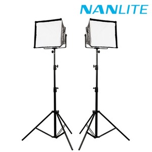 [NANLITE] 난라이트 방송 촬영 LED조명 믹스패널60 소프트박스 투스탠드세트 / MixPanel60