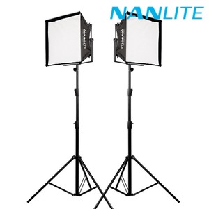 [NANLITE] 난라이트 방송 촬영 LED조명 믹스패널150 소프트박스 투스탠드세트 / MixPanel150