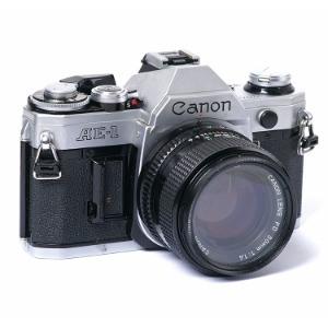 중고/캐논 필름카메라 AE-1+50mm F1.4[89%]